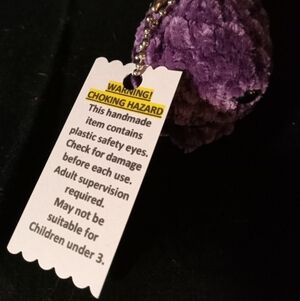 Purple Handmade Plush Keychain